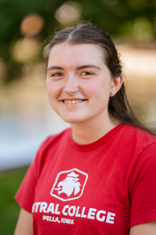 Erica Van Wyk '23, Central College student ambassador