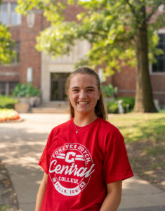 Katelyn Freeman '26, Central College student ambassador