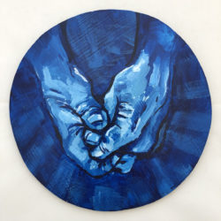 Ally Madsen, 8” diameter, acrylic
